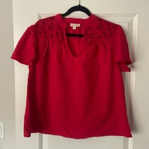 Medium red Knox Rose blouse